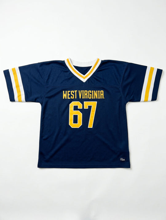 WVU Cropped Football Jersey