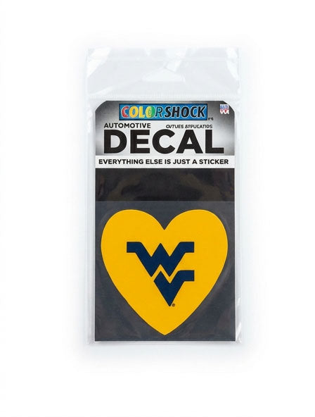 WVU Heart Decal