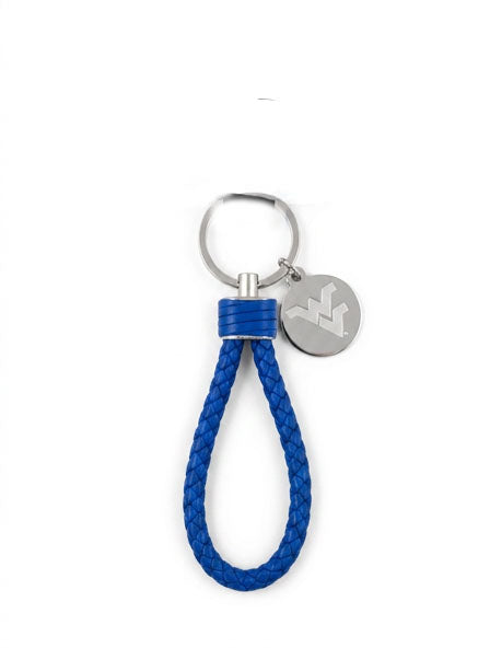 WVU Braided Loop Keychain