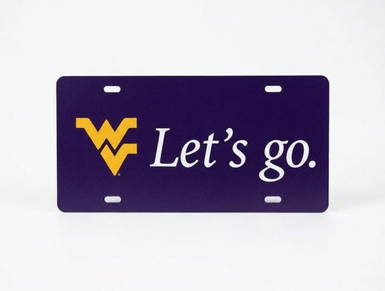 WVU License Plate