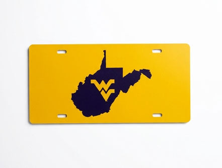 WVU License Plate