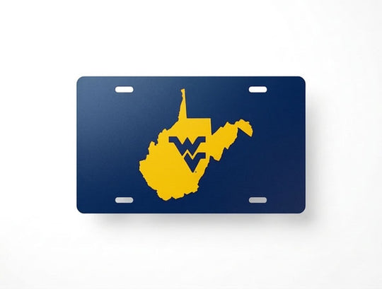 WVU License Plate