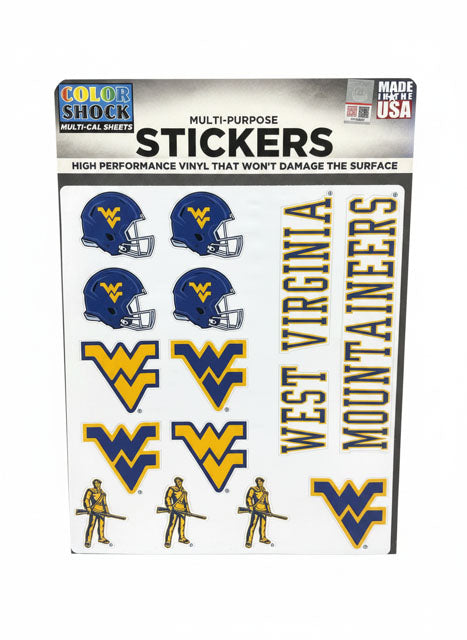 WVU Sticker Sheet