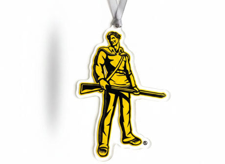 WVU Mountaineer Man Ornament