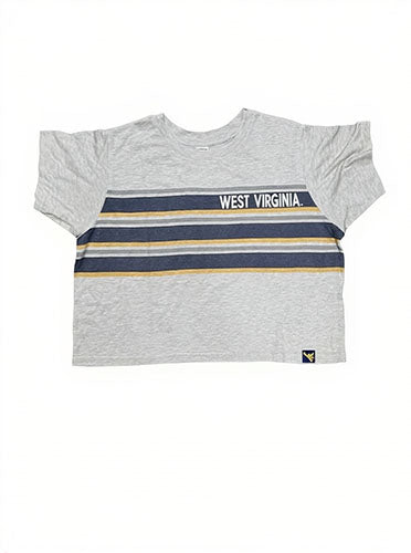 WVU Birch Crop Tee