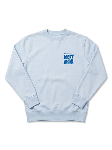 WVU Womens Puff Print Crew