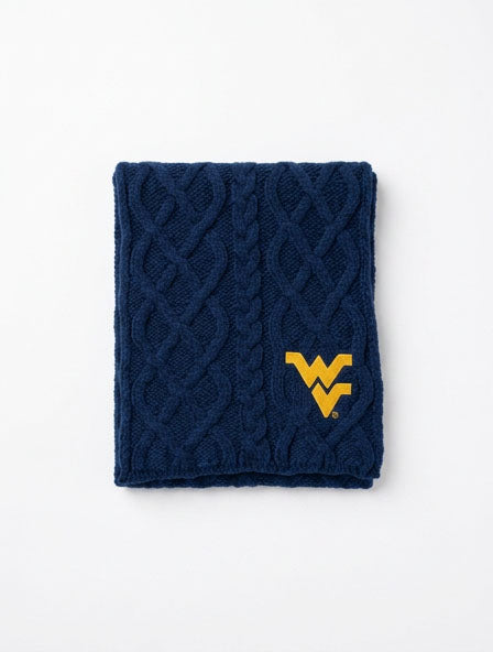WVU Navy Scarf