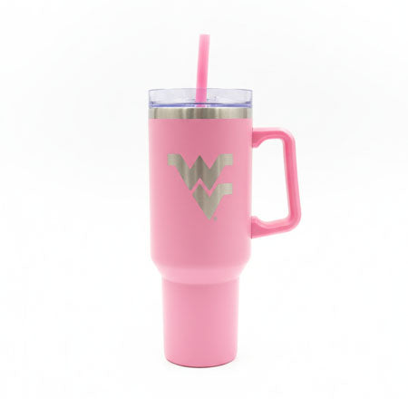 WVU 40oz Pink Tumbler