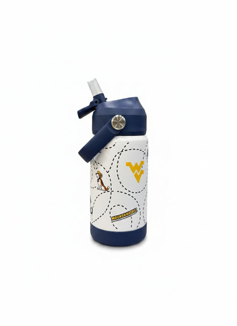 WVU 12 OZ Stainless Kids Sippy Cup