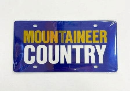 WVU License Plate