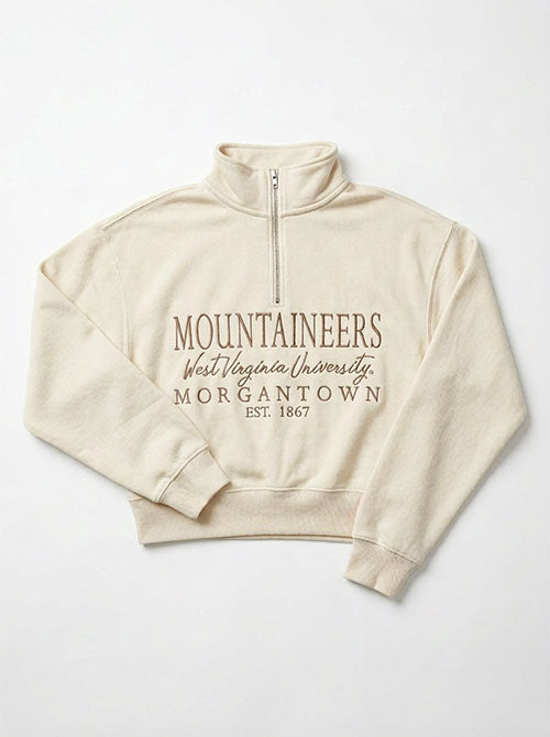 WVU Sand Quarter Zip