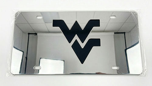 WVU Silver License Plate