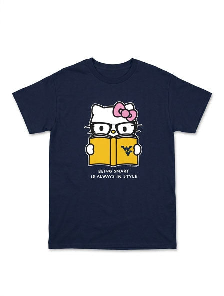 WVU Hello Kitty Being Smart Tee