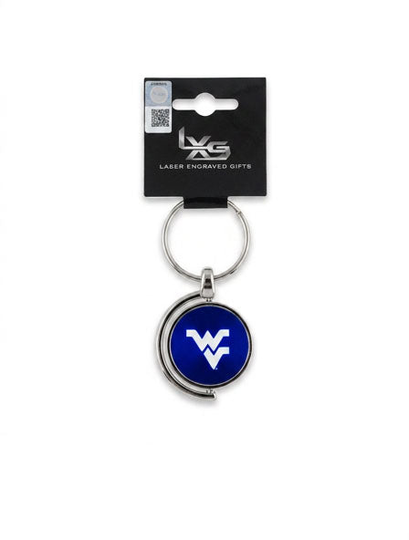WVU Spinner Keychain