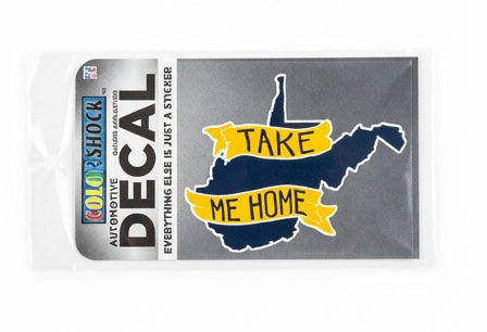 WVU Take Me Home Decal