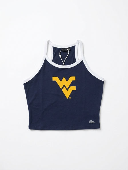 WVU Retro Crop Tank