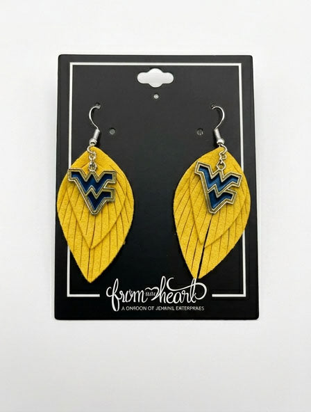 WVU Boho Earrings