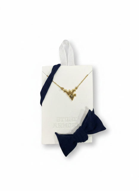 WVU Gold Plated Necklace