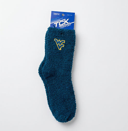 WVU Fuzzy Socks