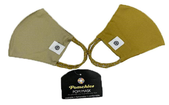 WVU Goldie Mask 2 Pack