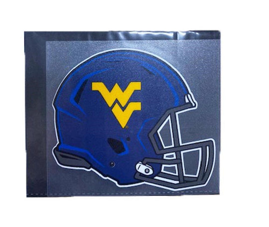 WVU Navy Football Helmet Decal