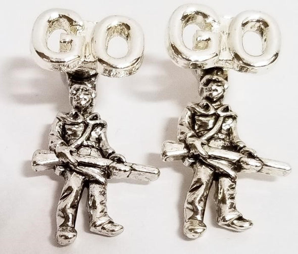 WVU Go Mountaineers Earrings