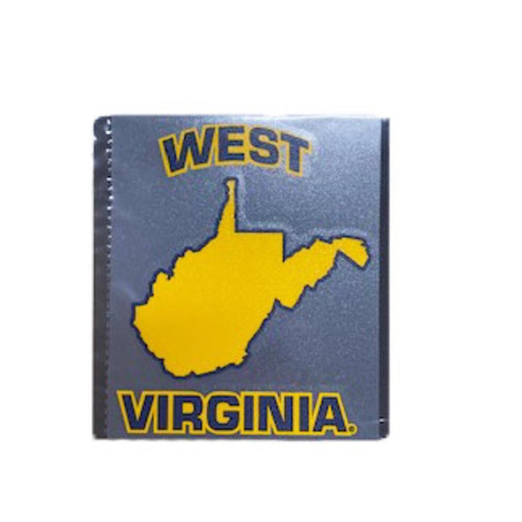 WVU State with West Virginia Script Decal