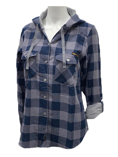 WVU Time Two Hooded Long Sleeve Shirt