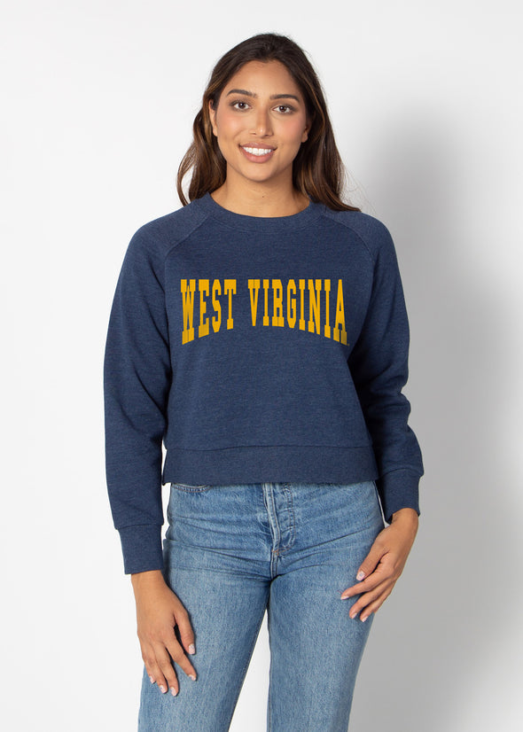 WVU Boxy Cropped Crew