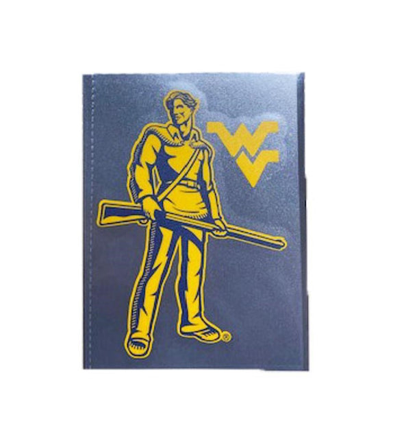 WVU Mascot with WV Decal