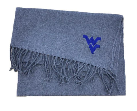 WVU Fringed Cashmere Feel Scarf