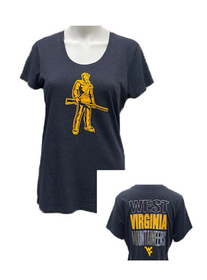 WVU Foil Stack Tee