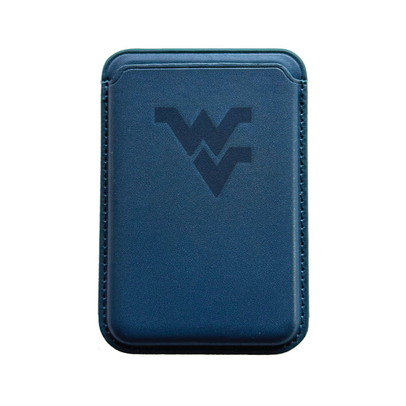WVU Magnetic Leather Phone Wallet