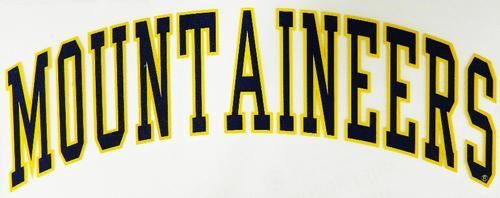 WVU Mountaineers Arched Decal