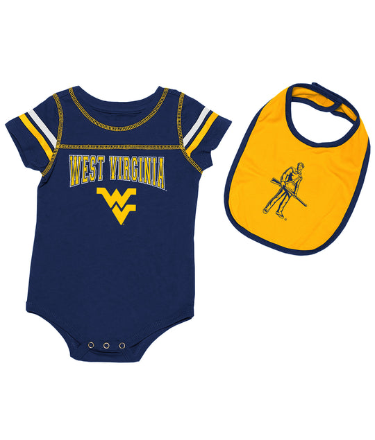 WVU Chocolate Onesie