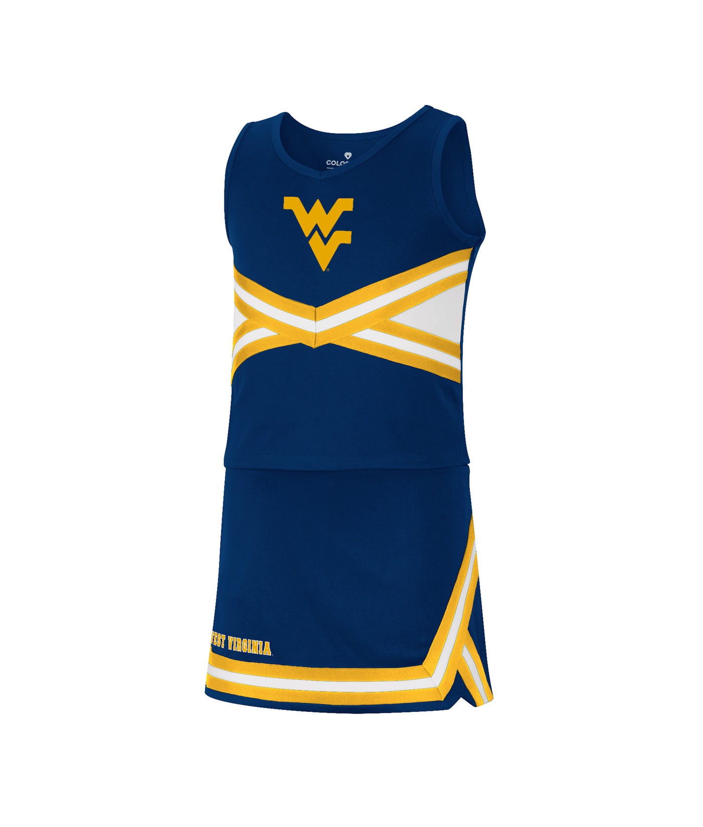 WVU Carousel Youth Cheerleader Set-NAVY-M | PITT Vs WVU WVU Carousel Youth Cheerleader Set-NAVY-M | PITT Vs WVU