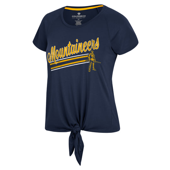 WVU Womens Krull Tie Front Tee