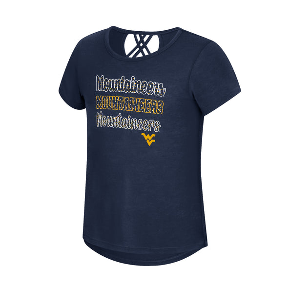 WVU Girls Strappy Tee