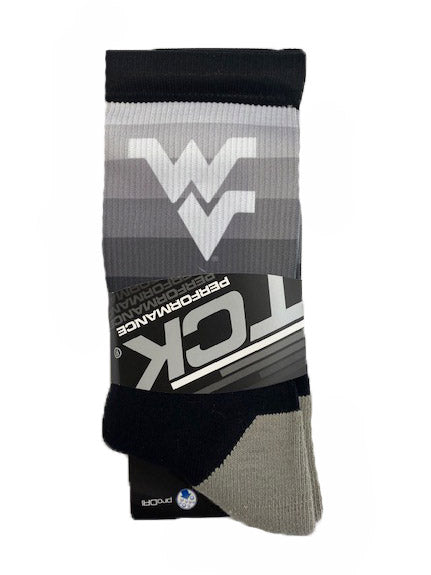WVU Dye Fade Socks