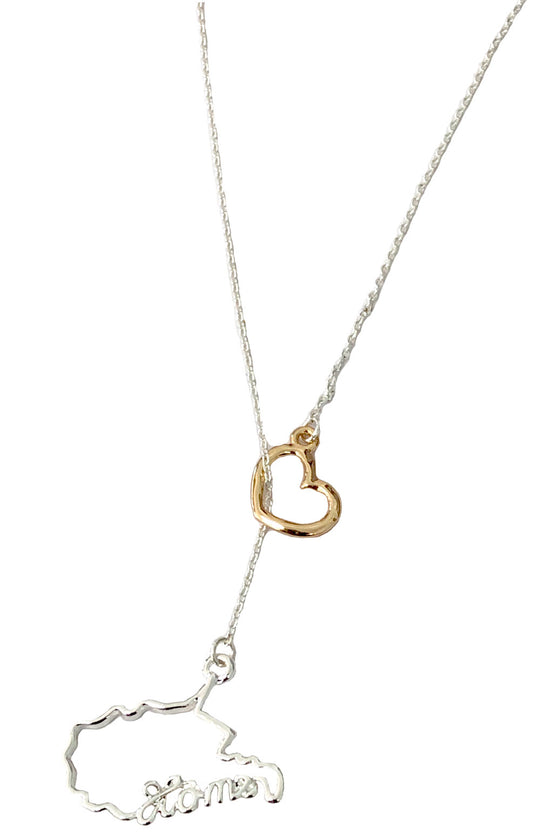 WVU Home Y Necklace