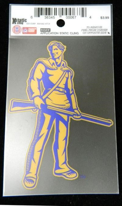 WVU Mountaineer Static Decal