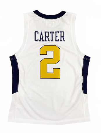 Men's Original Retro Brand Jevon Carter White West Virginia Mountaineers  Commemorative Classic Basketball Jersey