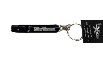 WVU Whistle Keychain
