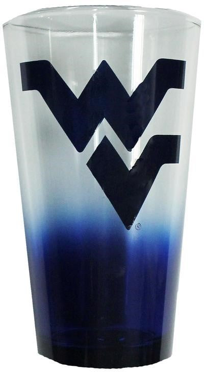 WVU Blue Tonal Glass