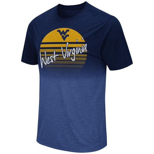 WVU Fancy Walkin Dip Dyed Tee