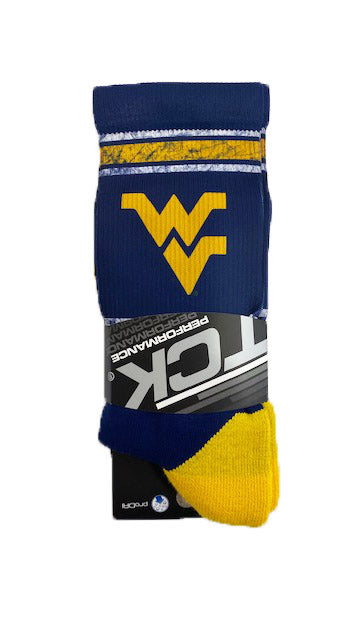 WVU Vintage Stripe Sock
