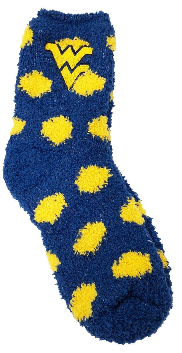 WVU Fuzzy Socks