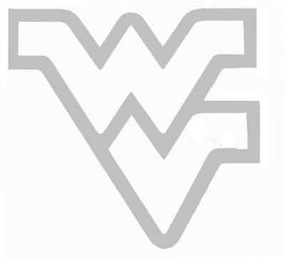 WVU Etched Glass Decal