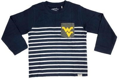 WVU Gus Toddler Striped Tee