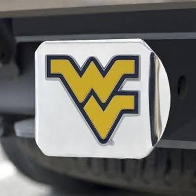 WVU Chrome Hitch Cover